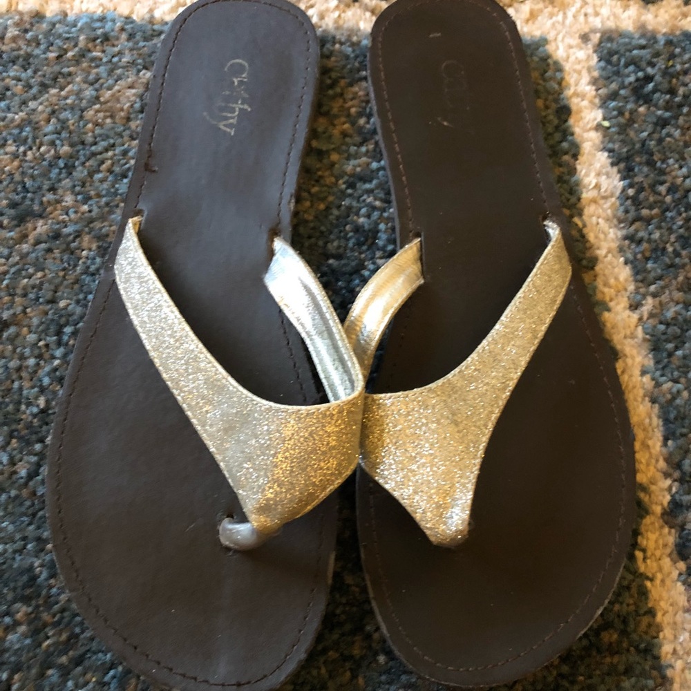 Glittery sandals